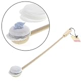Eincremehilfe am gebogenen Stiel 50cm Alltagshilfe für Rücken eincremen mit Lederband