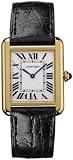 Cartier Tank Solo 18kt Yellow Gold Mens Watch W1018855