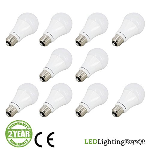 AmazingLED™Pack of 10 12W 120V(AC) (75W Equivalent) A19 LED Light Bulb 5000K Bright White
