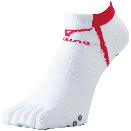 MIZUNO（ミズノ） ランニングアクセサリー レーシングソックス 5本指 25ー27 ホワイト／レッド 2012春夏