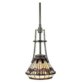 Quoizel TFAD1509VA Addison Tiffany 1 Light Piccolo Pendant