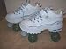 Skechers 4 Wheelers Quad Style Roller Skates ~ White ~ Size: Girls/Women US 4, UK 3, EUR 36, CM 23