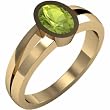 14K Yellow Gold Peridot Ring