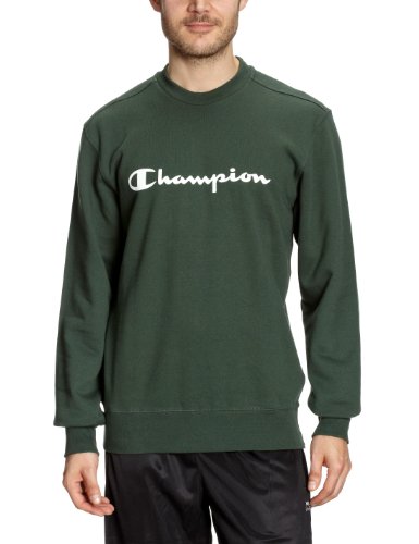 Champion Herren Sweatshirt Rundhalsausschnitt, dunkelgrn, L, 204077-2926