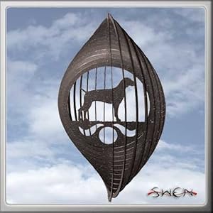 WEIMARANER Circle Swirly Metal Wind Spinner