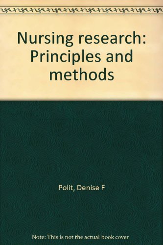 Nursing research: Principles and methods