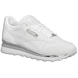 Reebok Women's Classic Leather ( sz. 11.0, White/Silver/Chrome )