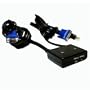 LinXcel US-122B-B 2 Port USB KVM Switch with Cables