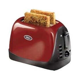 Oster 6307 Inspire 2-Slice Toaster, Red