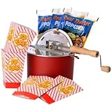 The Original Whirley Pop Stovetop Popcorn Popper Theater Style Popcorn Set