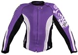 Joe Rocket Cleo 2.0 Ladies Textile Mesh Motorcycle Jacket Purple/Black/White Extra Small XS