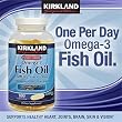 Kirkland Signature Enteric Coated Fish Oil Concentrate Maximum Strength 180 Softgels