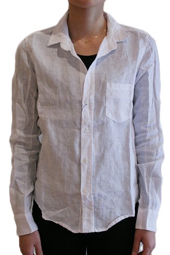 【正規取扱店】Frank&Eileen フランクアンドアイリーン BARRY レディースシャツ LINEN WHITE