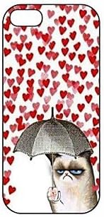 Grumpy Cat Valentine's Day Lonely Pattern Plastic Hard Case for iPhone 5/5S