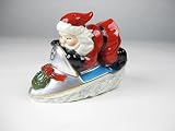 Santa with Snowmobile Salt and Pepper Shaker Set