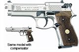 Beretta 92FS, Nickel, Wood Grips air pistol