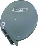 Schwaiger SPI085PA011 Aluminium Offset-Antenne 85 cm, Premiumklasse, anthrazit