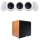 Acoustic Audio HTi6c 5-6.5" Surround Sound Speakers w/15" 1000W Powered Sub