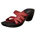 indigo by Clarks Women's Krona Wedge Sandal, Pomegranate, 10 M