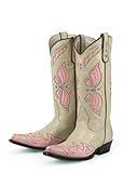 Lane Boots Butterfly Pastel Leather Fashion Cowgirl Boots