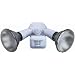 Designers Edge L-990WH 110-Degree Motion-Activated Outdoor Two-Light Downward Floodlight, White