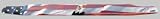 Stamped Specialty Bug Deflectors - American Flag W/Eagle, 1997 - 2004 Dodge Dakota (Center Section Only )