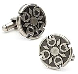 Gothic Silver Cross Religioius Cufflinks Cuff Links