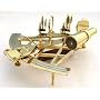 10" Astrolabe Sextant w/ Wooden Box: Nautical Sextent