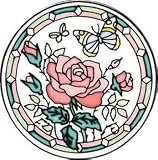 Roses Butterflies GlassArt Roses Butterflies GlassArt