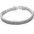 Zircon Bracelets Sterling Silver Handmade Jewelry 7.5 inches (brclt256)