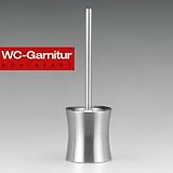 WC Garnitur Edelstahl doppelwand X Form