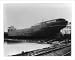 Historic Print (L): [Freighter GEORGE L. EATON in dry dock prior to launching, Wyando...