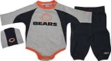 Chicago Bears Infant Long Sleeve Creeper Pant and Skull Cap Set