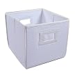 Fabric Folding Bin - White