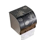 (アサセレクト) asa_select 高級感 トイレットペーパーホルダー 壁掛け 4種類 (ブラック/蝶柄)