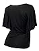 eVogues Plus Size Slimming V-neck Smocked Empire Waist Top