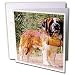Saint Bernard Greeting Card is measuring 5.5w x 5.5h. Greeting Cards are sold in sets of 6 or 12. Give these fun cards to your frieds and family as gift cards, thank you notes, invitations or for any other occasion. Greeting Cards are blank inside and come with white envelopes.
