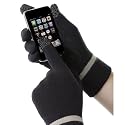Isotoner SmarTouch Gloves (Mens Black)