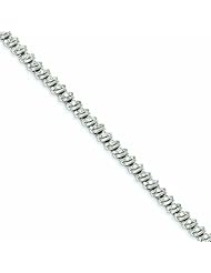 2.1 Carat 14K White Gold Diamond Fancy Bracelet
