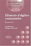 El�ments d'alg�bre commutative : Niveau M1
