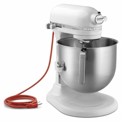 Kitchenaid Commercial 8-qt Bowl Lift NSF Stand Mixer Ksm8990wh 1.3hp Motr White