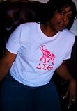 Delta Sigma Theta Elephant Fitted T-Shirt - 2XL