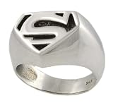 Sterling Silver S Emblem Hollywood Inspired Ring