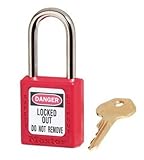 Master Lock 410RED Keyed Different Safety Lockout Padlock, Lot of 6 Master Lock [並行輸入品]