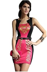 Sexy Checkered Print Open-Back Cocktail Polyester Club Dress/Evening Dress/Party Dress/Mini Dress 