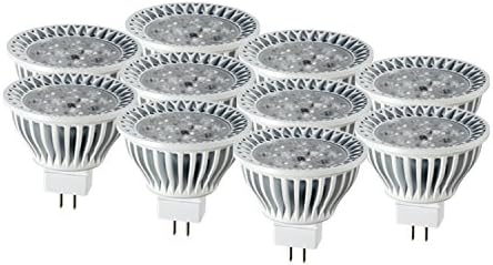 MR 16 LED Lights by YIGEDA (10 Spotlights) - 5 Watts, 400 Lumens,Warm White Color, Dimmable, Replacement for 35W Halogen Lamp - Save Money and Improve Your Environment