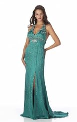  Chiffon/Taffeta/Tulle Crystal Sequined Slit Lace Beaded Crystals Applique  Ball Gown Quinceanera Dress 