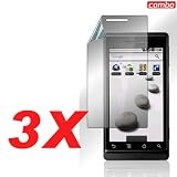 3-Pack Motorola DROID 2 A955 Combo LCD Screen Protector for Motorola DROID 2 A955