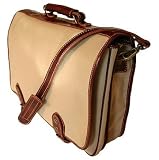 Floto Roma Messenger Bag in Canvas and Leather