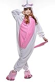 Newcosplay Polar Fleece Onesies Pajamas (XL, Pink Unicorn)